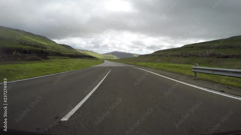Traveling in the countryside in the Faroe Islands Traveling in the countryside in the Faroe Islands