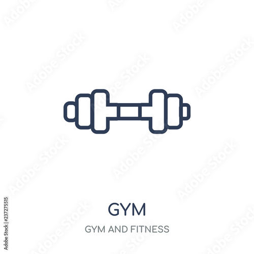 Gym icon. Gym linear symbol design from Gym and Fitness collection.