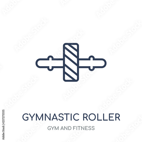 Gymnastic Roller icon. Gymnastic Roller linear symbol design from Gym and Fitness collection.