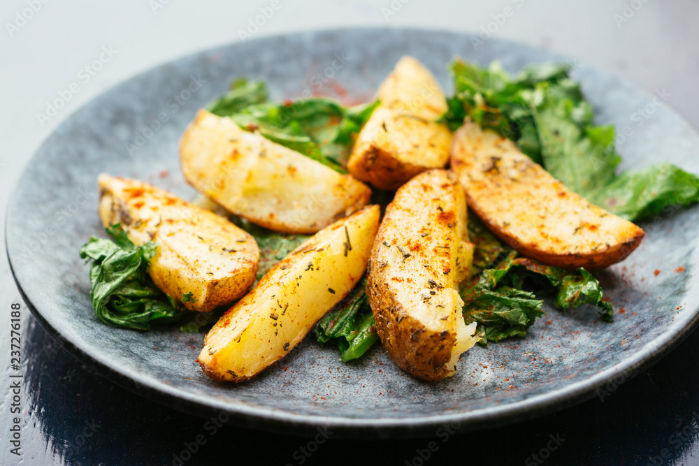 Roasted Potatoes with Greens Roasted Potatoes with Greens