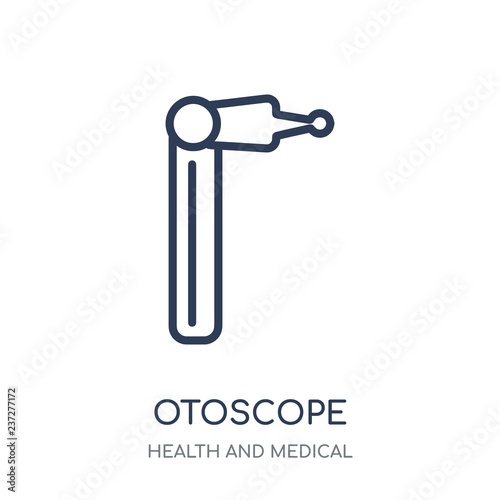 Otoscope icon. Otoscope linear symbol design from Health and Medical collection.