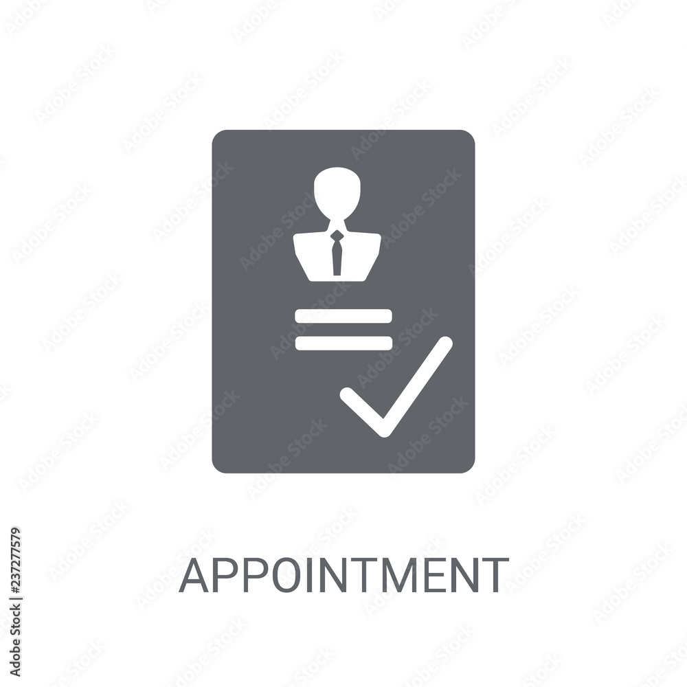 Appointment Icon Trendy Appointment Logo Concept On White Background 