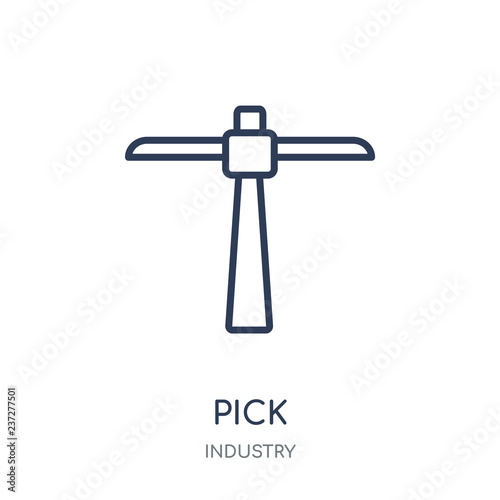 Pick icon. Pick linear symbol design from Industry collection. © CoolVectorStock
