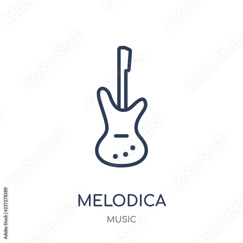 Melodica icon. Trendy Modern Simple Melodica linear symbol design from music collection.