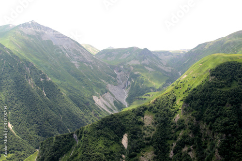 Beautiful view of Georgian mountains Kazbegi