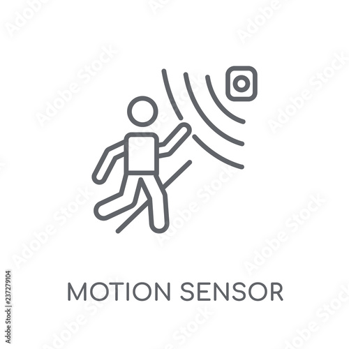Motion sensor linear icon. Modern outline Motion sensor logo concept on white background from Artificial Intellegence and Future Technology collection