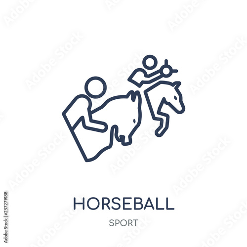 horseball icon. horseball linear symbol design from sport collection.