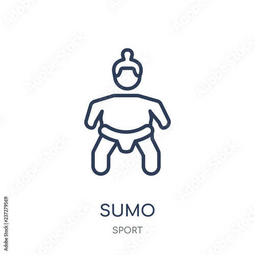 sumo icon. sumo linear symbol design from sport collection. photo