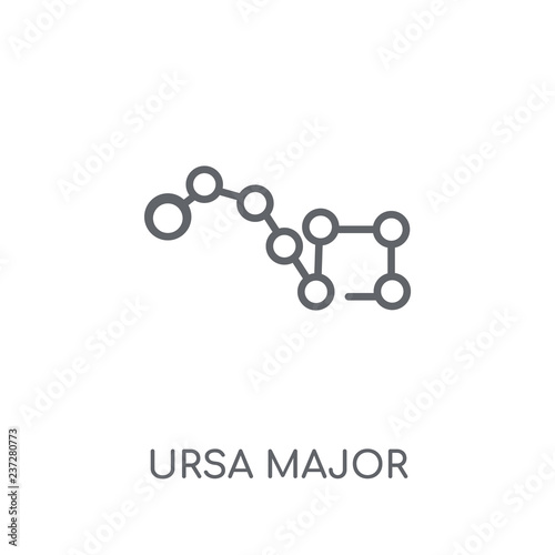 Ursa major linear icon. Modern outline Ursa major logo concept on white background from ASTRONOMY collection