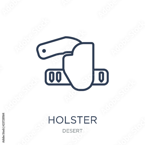 Holster icon. Trendy flat vector Holster icon on white background from Desert collection