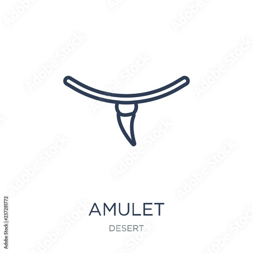 Amulet icon. Trendy flat vector Amulet icon on white background from Desert collection
