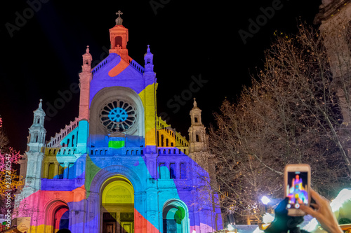 Colorful Church Noel in Brussels