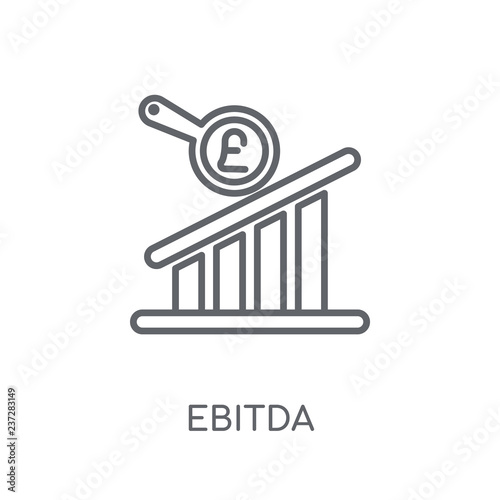 Ebitda linear icon. Modern outline Ebitda logo concept on white background from business collection photo