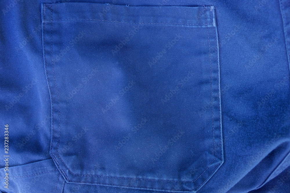 blue fabric texture of the pants with a pocket blue fabric texture of the pants with a pocket