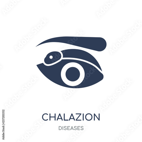 Chalazion icon. Chalazion filled symbol design from Diseases collection.