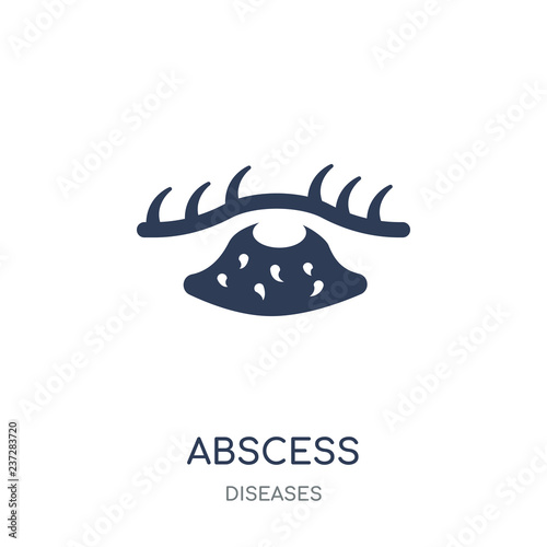 Abscess icon. Abscess filled symbol design from Diseases collection.