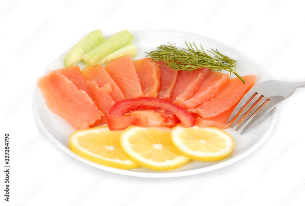 Salmon with lemon