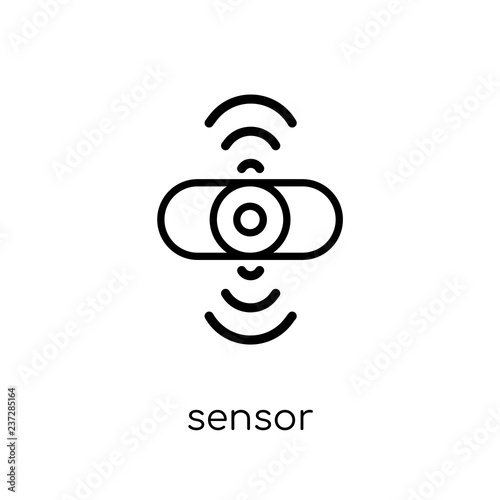 Sensor icon. Trendy modern flat linear vector Sensor icon on white background from thin line smart home collection