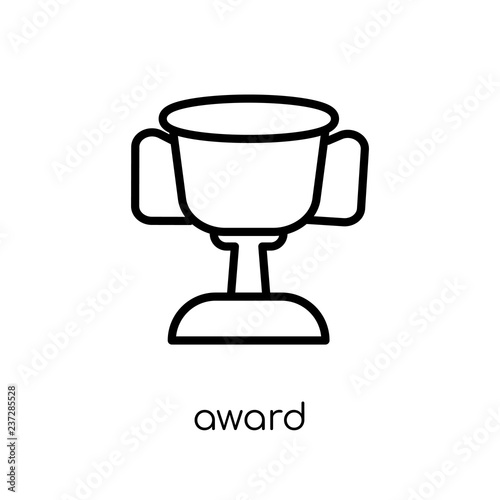 Award icon. Trendy modern flat linear vector Award icon on white background from thin line sport collection