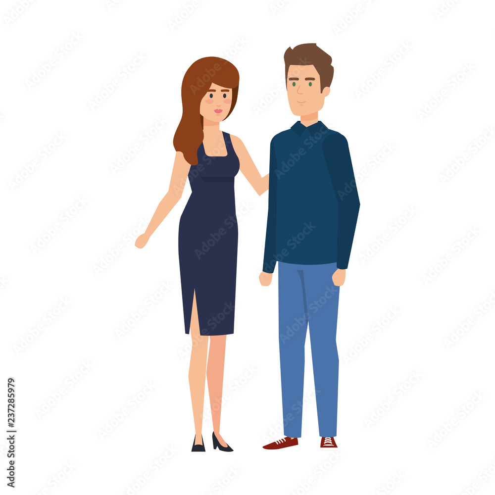 couple avatar characters icons couple avatar characters icons