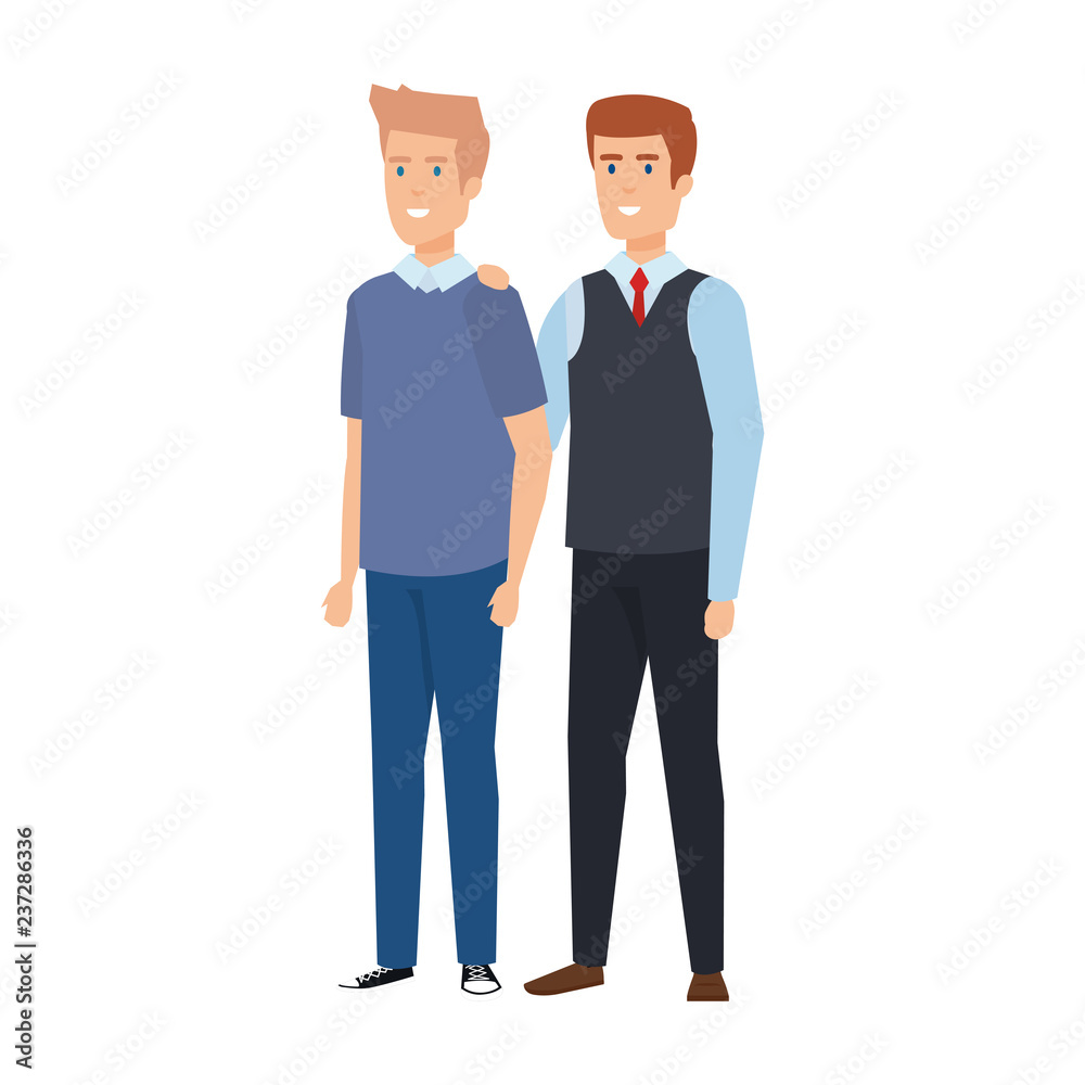 couple of men avatars characters couple of men avatars characters