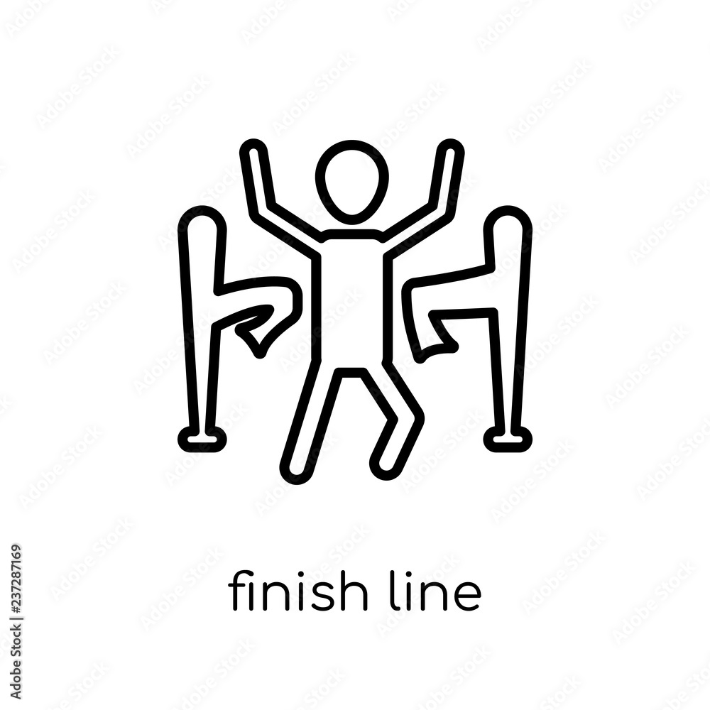 Finish line icon from Success collection. Finish line icon from Success collection.