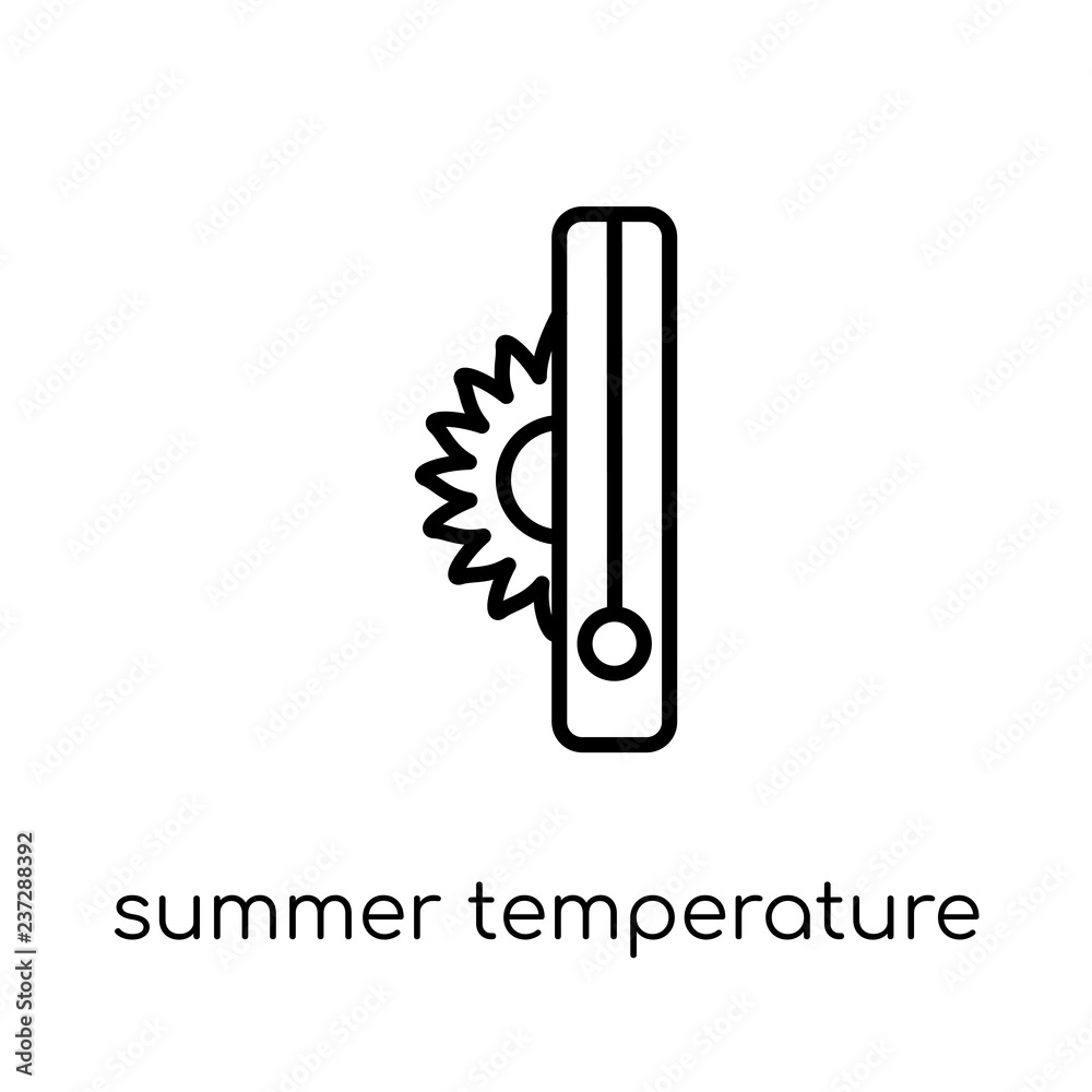 Summer temperature icon from Summer collection. Summer temperature icon from Summer collection.