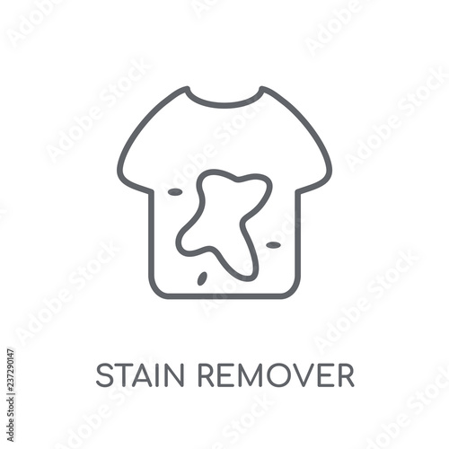 stain remover linear icon. Modern outline stain remover logo concept on white background from cleaning collection