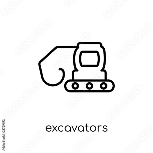 Excavators icon from Transportation collection. © t-vector-icons