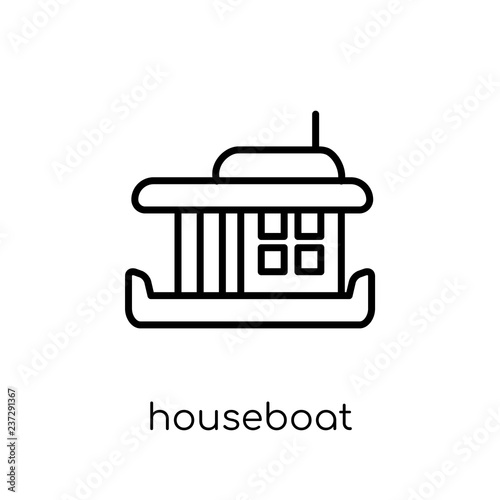houseboat icon from Transportation collection.