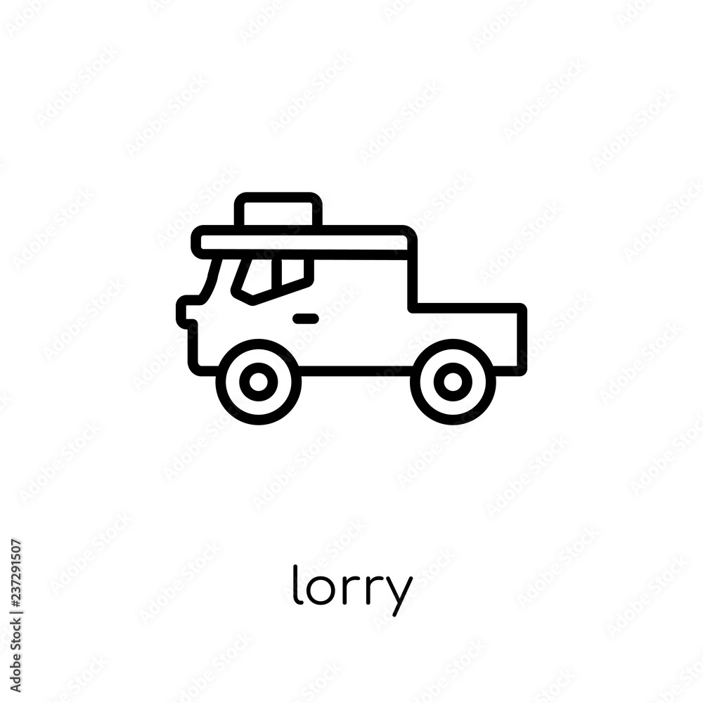 Lorry icon from collection. Lorry icon from collection.