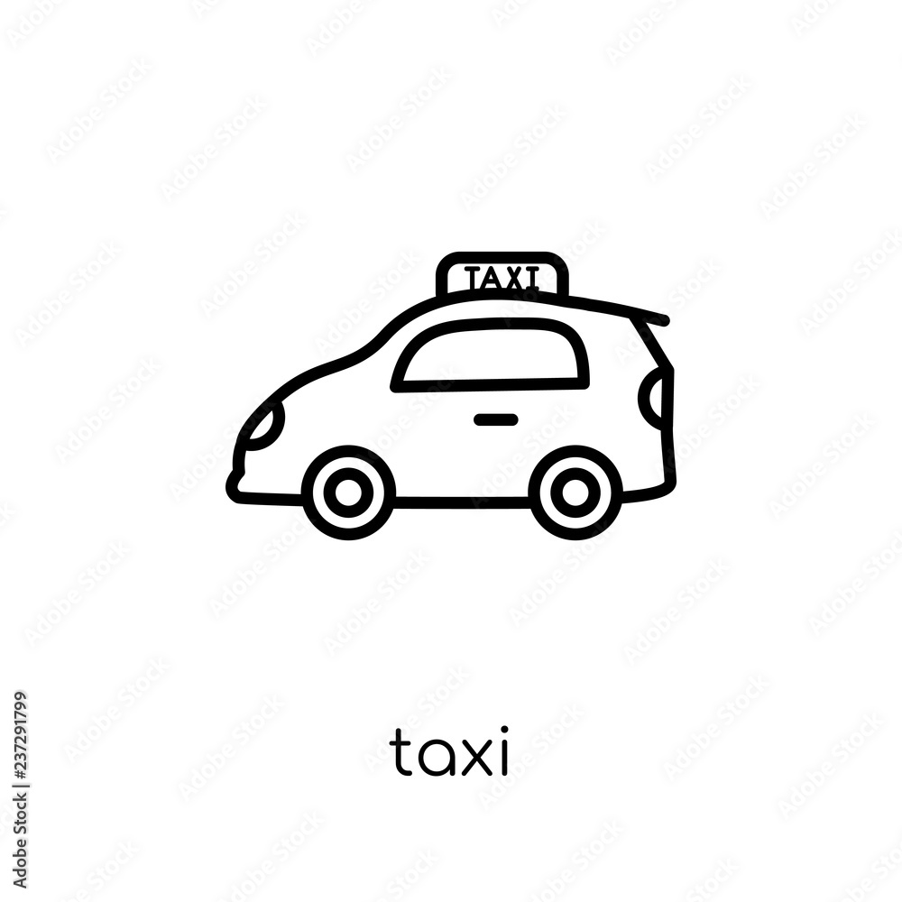 Taxi icon from collection. Taxi icon from collection.