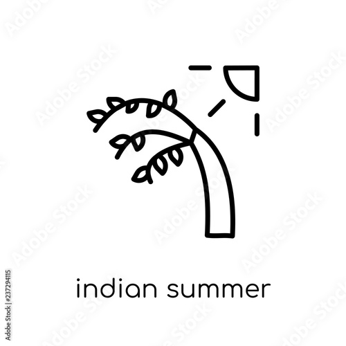 Indian summer icon from Weather collection.