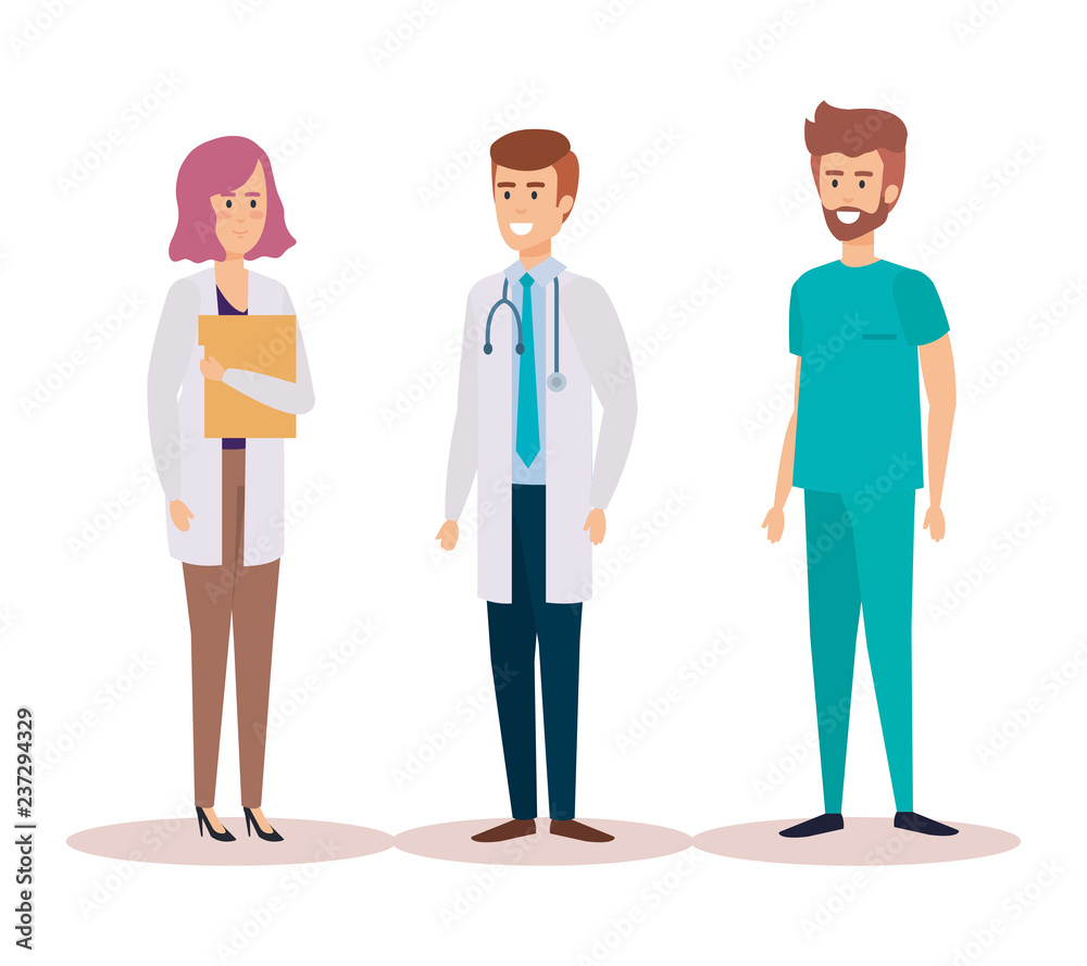 group of doctors medical staff