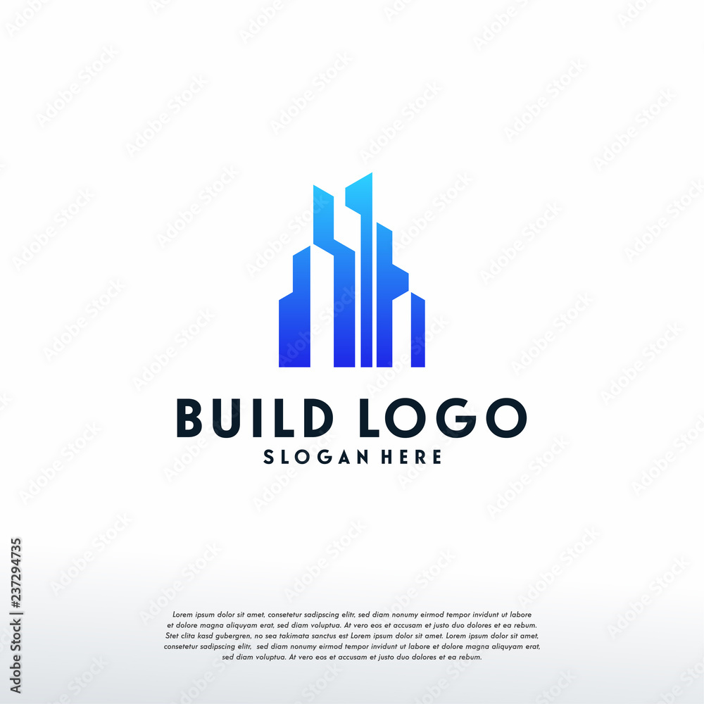 Building logo designs vector, Real Estate logo template, Logo symbol icon
