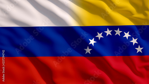 Free Download Waving Russia and Venezuela Flags - GFXLoad