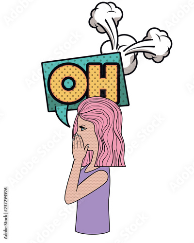 woman saying oh avatar character