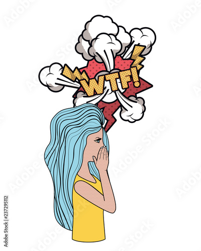 woman saying wtf avatar character