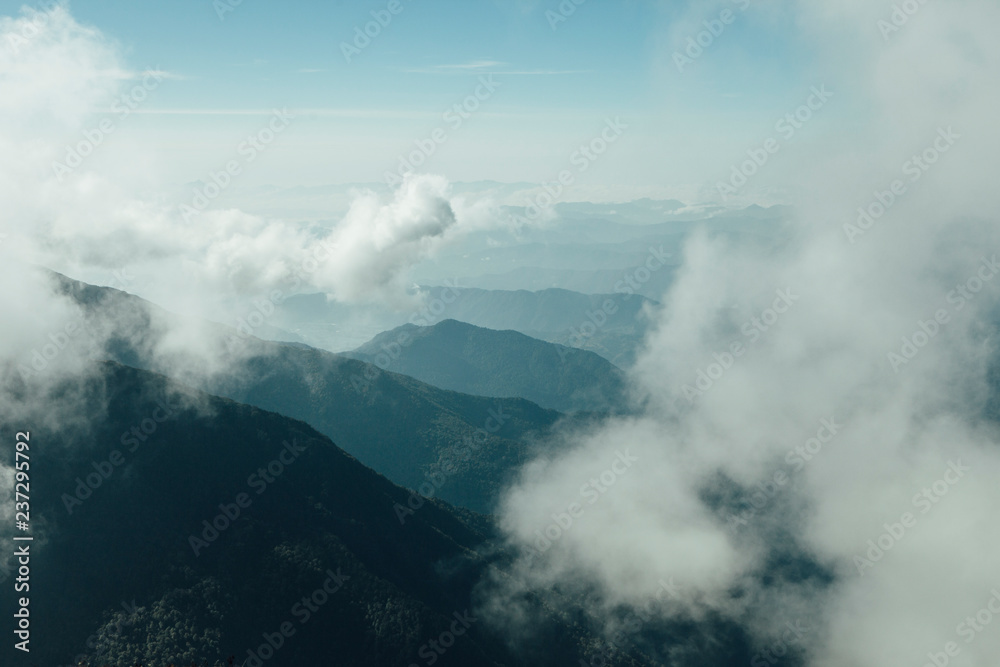 Mardi Himal Trek: Layers of mountains and hills in the himalayas. Mardi Himal Trek: Layers of mountains and hills in the himalayas.
