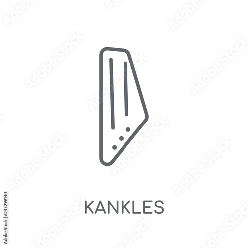Kankles linear icon. Modern outline Kankles logo concept on white background from Culture collection
