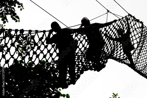 People who enjoy hiking at Masungi Georeserve, Rizal photo