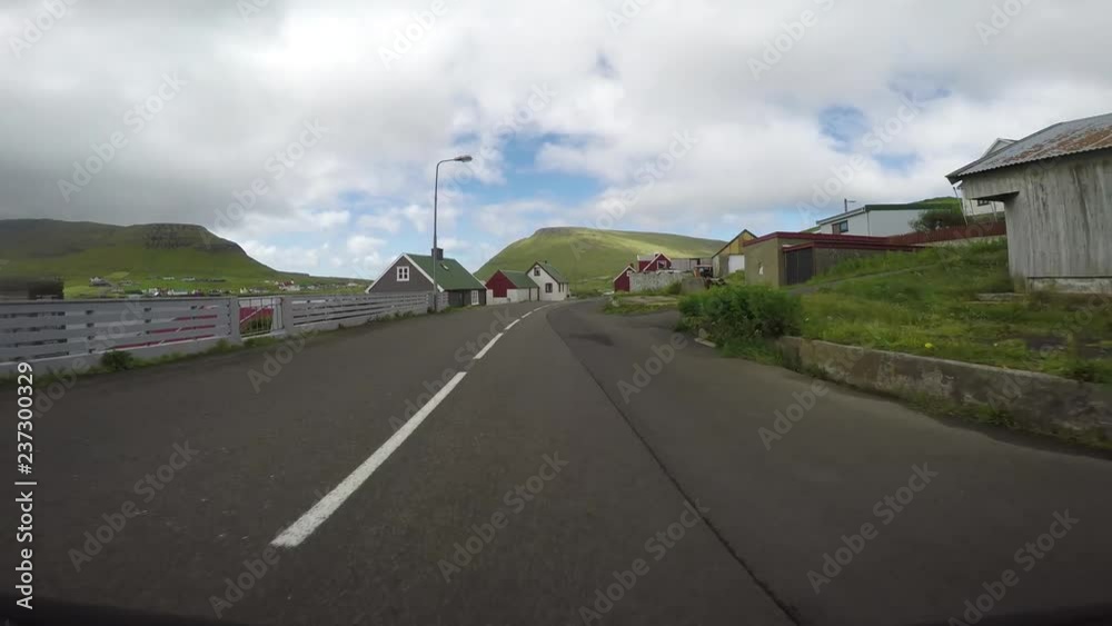 Traveling in the countryside in the Faroe Islands Traveling in the countryside in the Faroe Islands