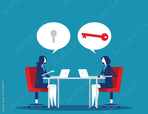 Business team mentoring. Concept business vector, Advisor, Consultant or Counselor.