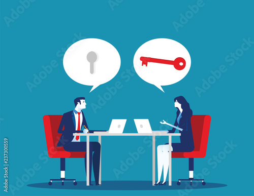 Business team mentoring. Concept business vector, Advisor, Consultant or Counselor.