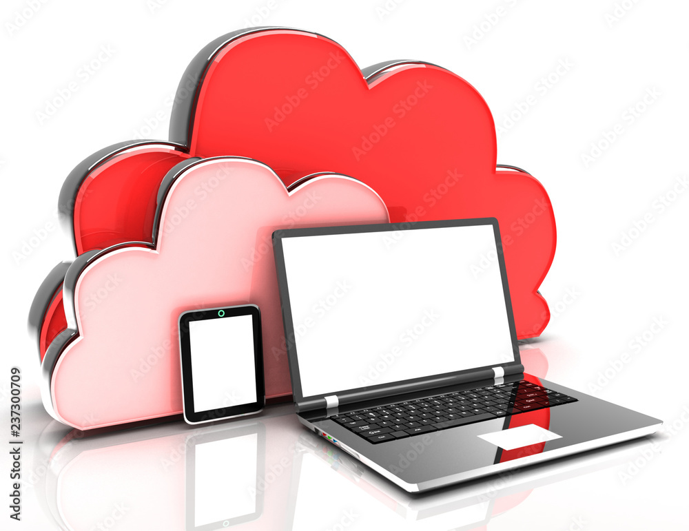 clour computing concept. 3d illustration clour computing concept. 3d illustration