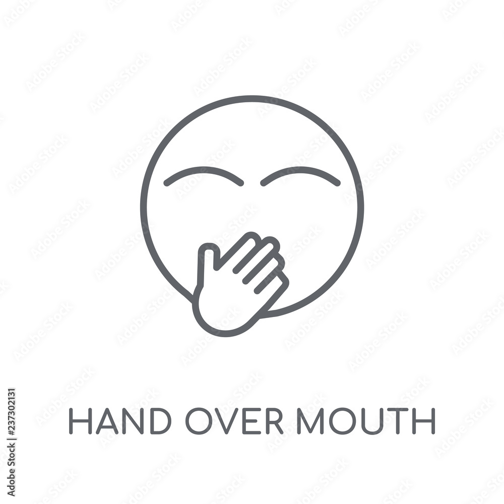 Over mouth