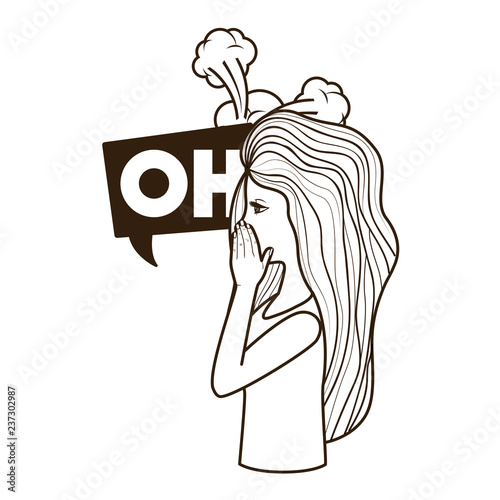 woman saying oh avatar character