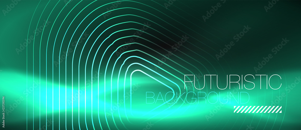 Dark black abstract background with neon colors and lines Dark black abstract background with neon colors and lines