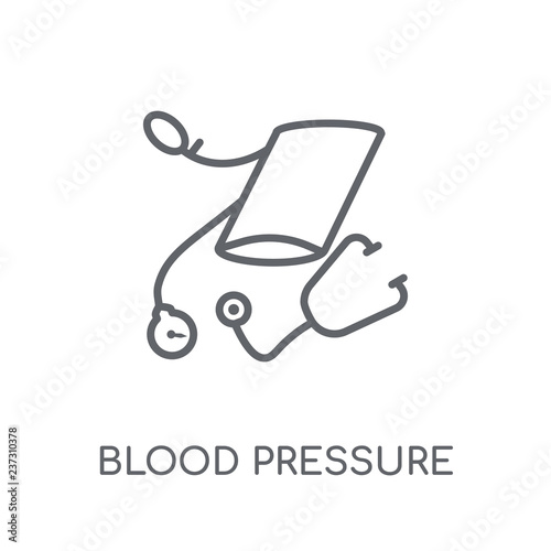 Blood Pressure Gauge linear icon. Modern outline Blood Pressure Gauge logo concept on white background from Health and Medical collection