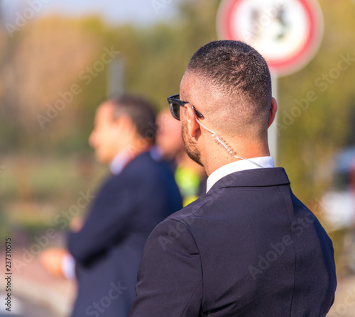 Safety Officer with headset